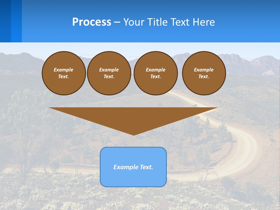 A Dirt Road In The Middle Of A Mountain Range PowerPoint Template
