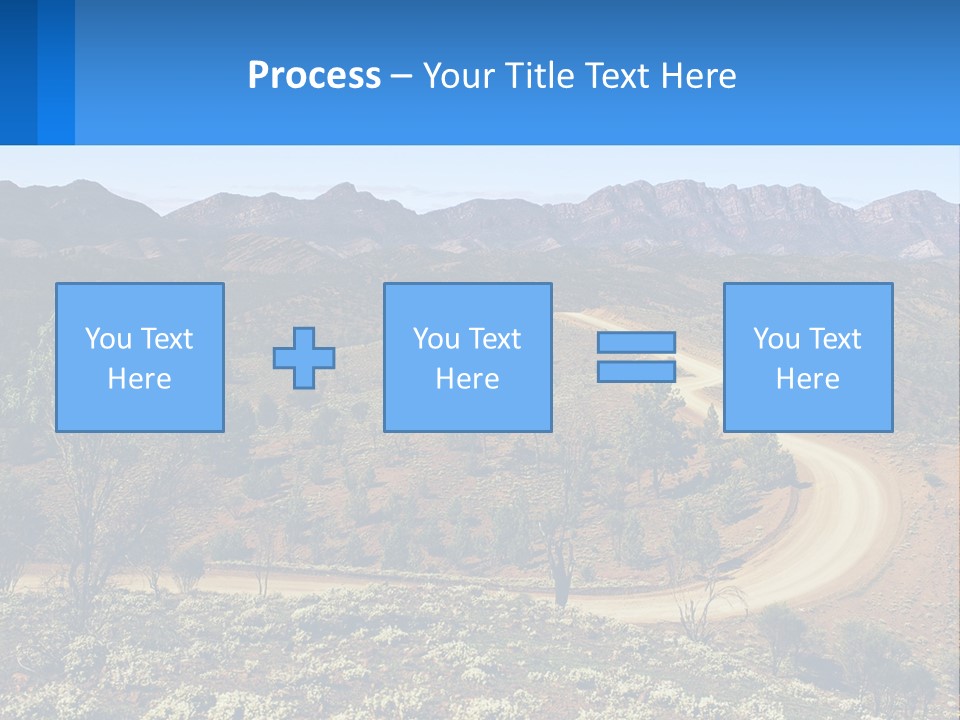 A Dirt Road In The Middle Of A Mountain Range PowerPoint Template