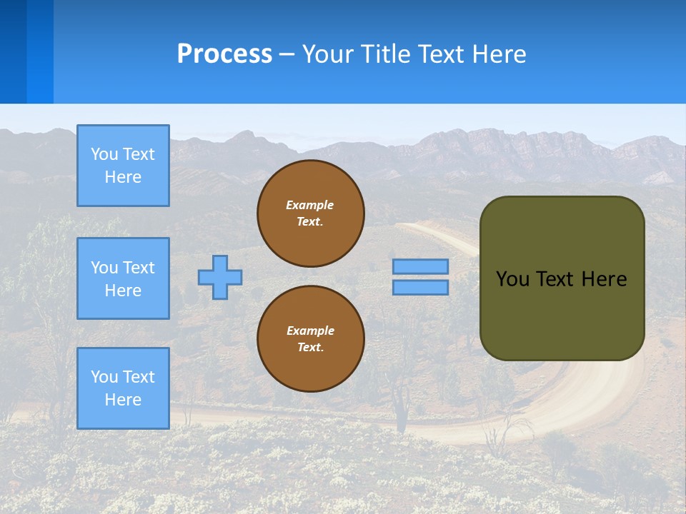 A Dirt Road In The Middle Of A Mountain Range PowerPoint Template