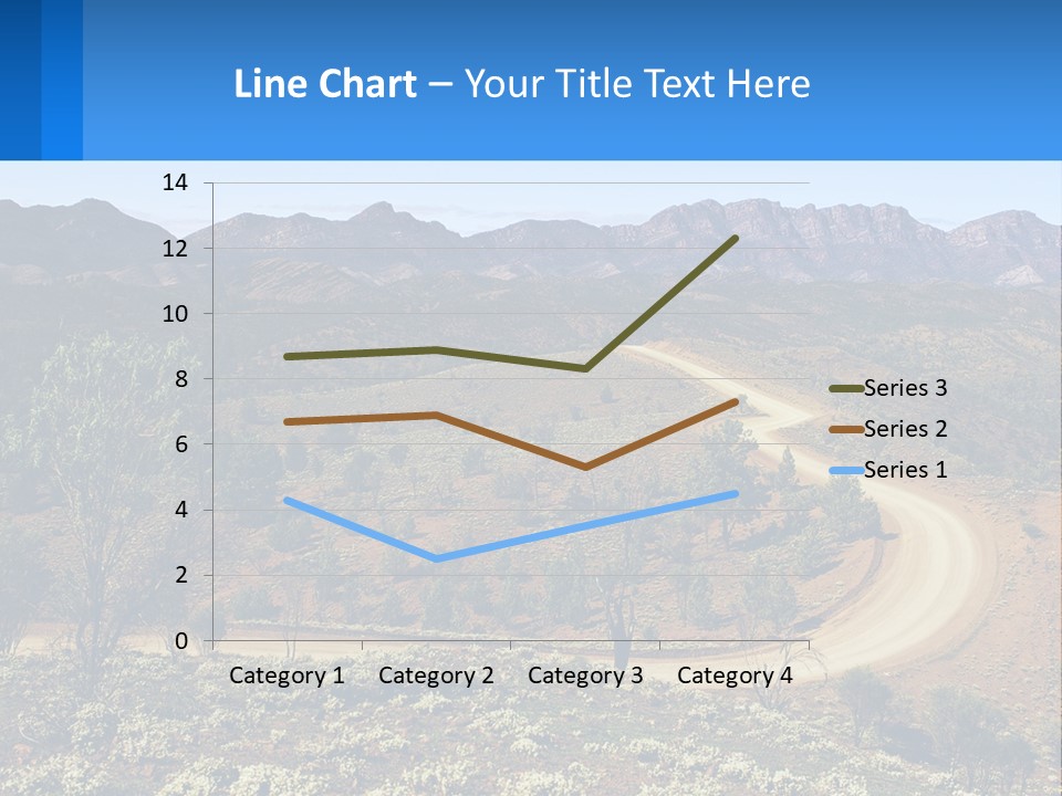 A Dirt Road In The Middle Of A Mountain Range PowerPoint Template