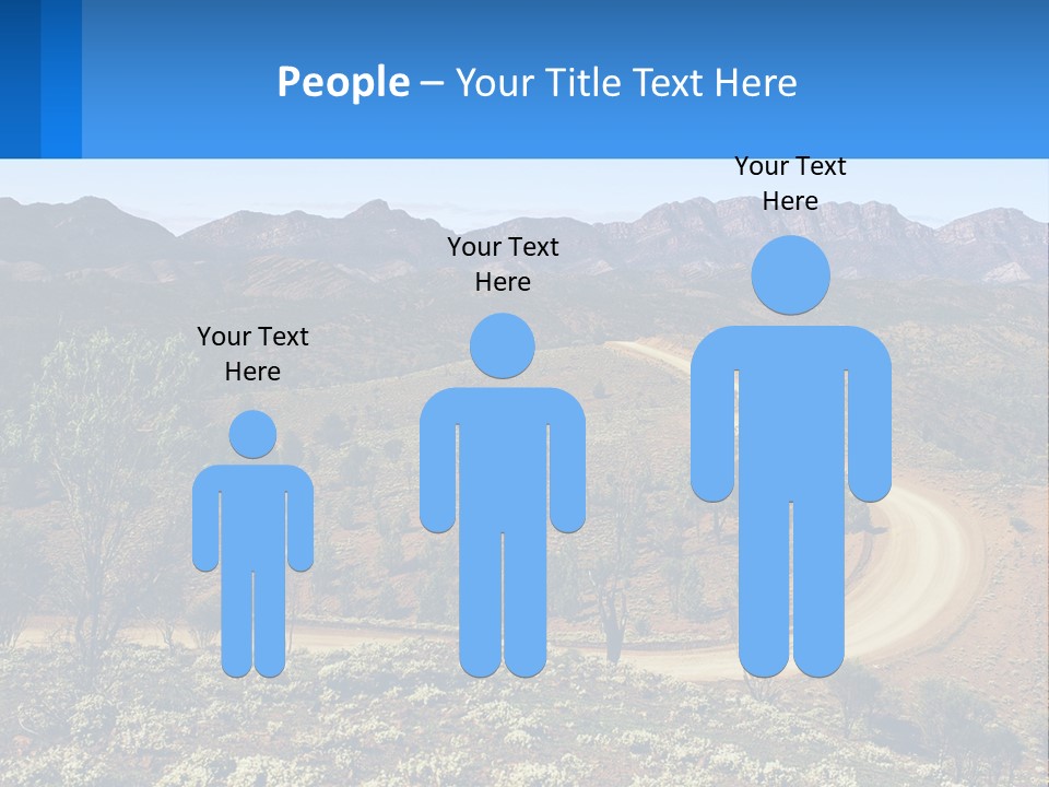 A Dirt Road In The Middle Of A Mountain Range PowerPoint Template