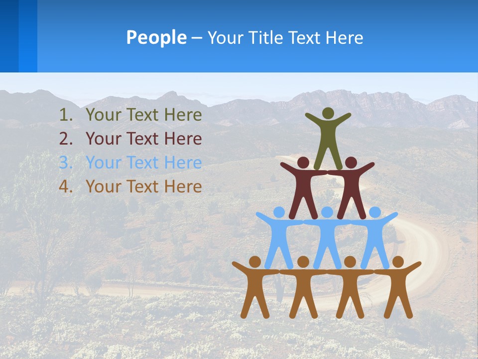 A Dirt Road In The Middle Of A Mountain Range PowerPoint Template