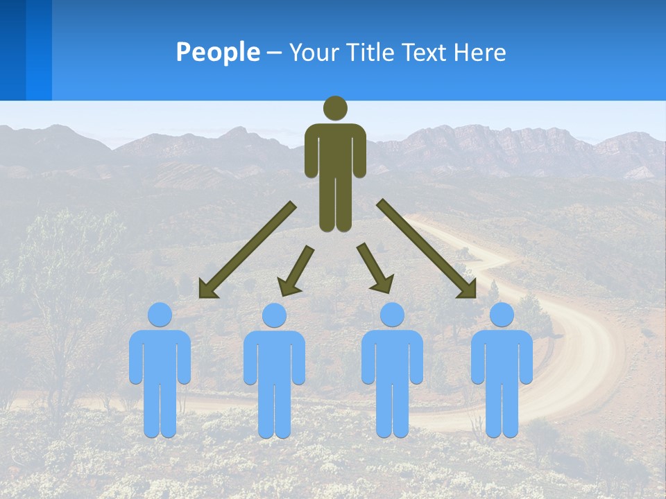 A Dirt Road In The Middle Of A Mountain Range PowerPoint Template