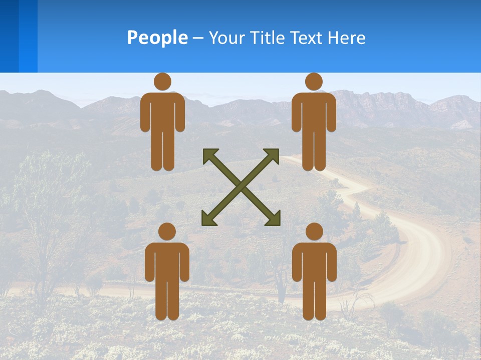 A Dirt Road In The Middle Of A Mountain Range PowerPoint Template