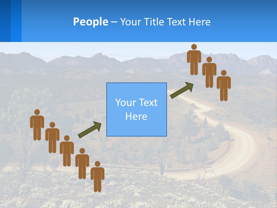 A Dirt Road In The Middle Of A Mountain Range PowerPoint Template