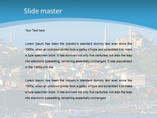 A Large Body Of Water With A City In The Background PowerPoint Template