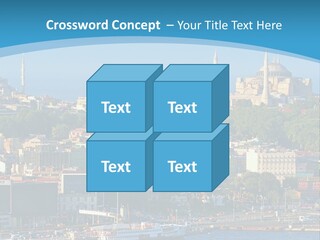 A Large Body Of Water With A City In The Background PowerPoint Template