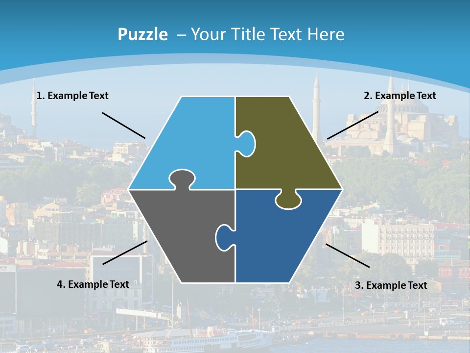 A Large Body Of Water With A City In The Background PowerPoint Template