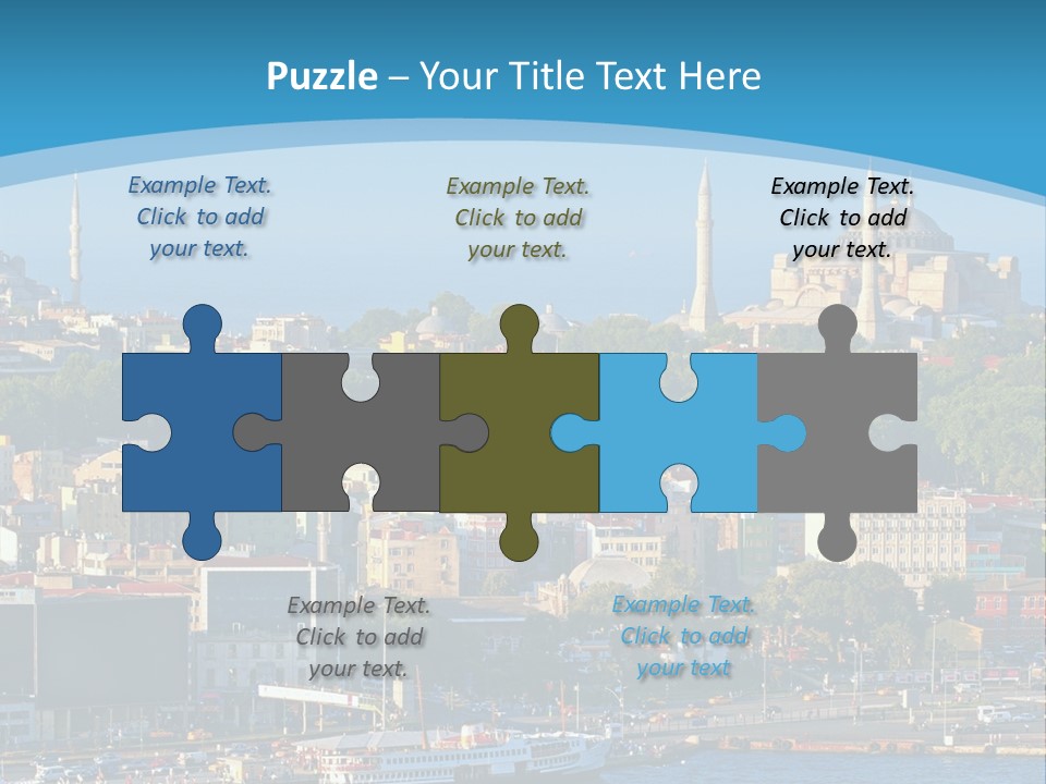 A Large Body Of Water With A City In The Background PowerPoint Template