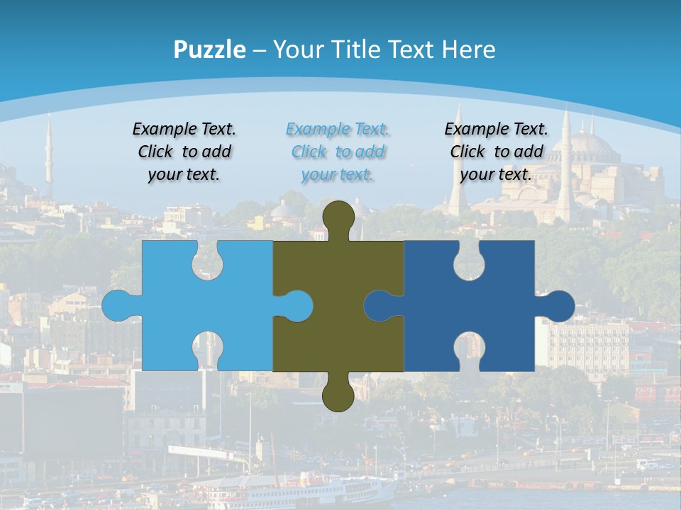 A Large Body Of Water With A City In The Background PowerPoint Template