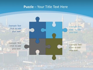 A Large Body Of Water With A City In The Background PowerPoint Template