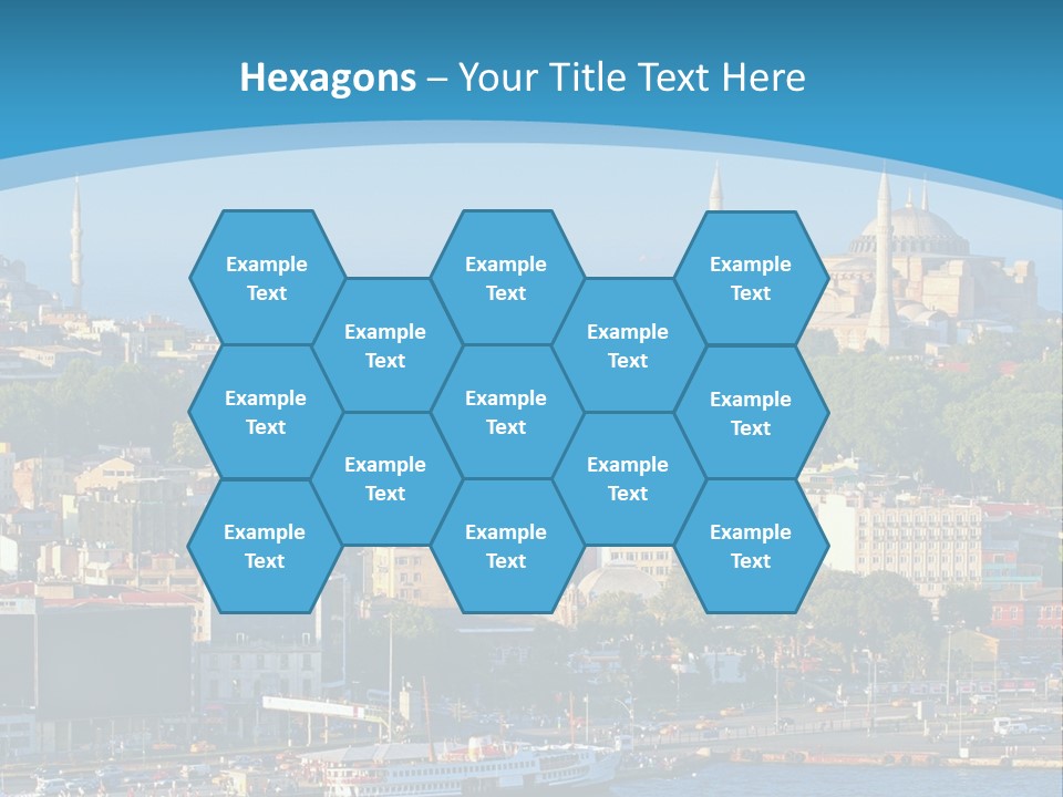 A Large Body Of Water With A City In The Background PowerPoint Template