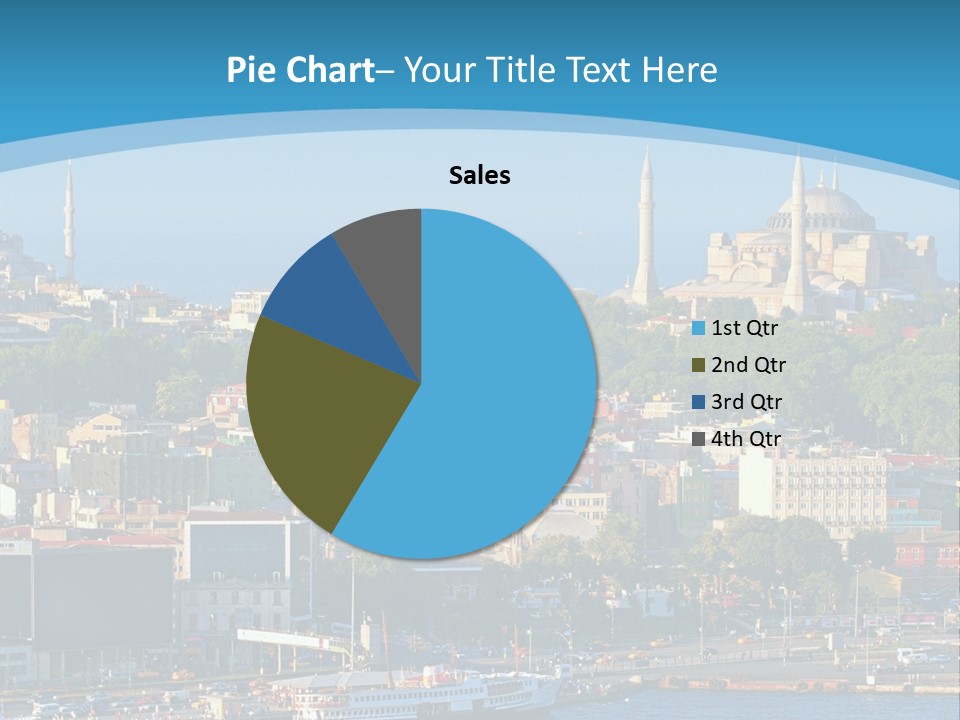 A Large Body Of Water With A City In The Background PowerPoint Template