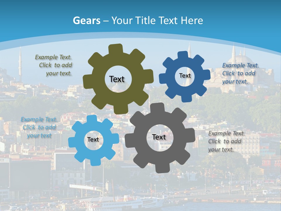 A Large Body Of Water With A City In The Background PowerPoint Template