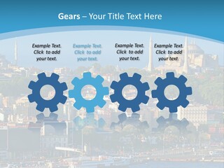 A Large Body Of Water With A City In The Background PowerPoint Template