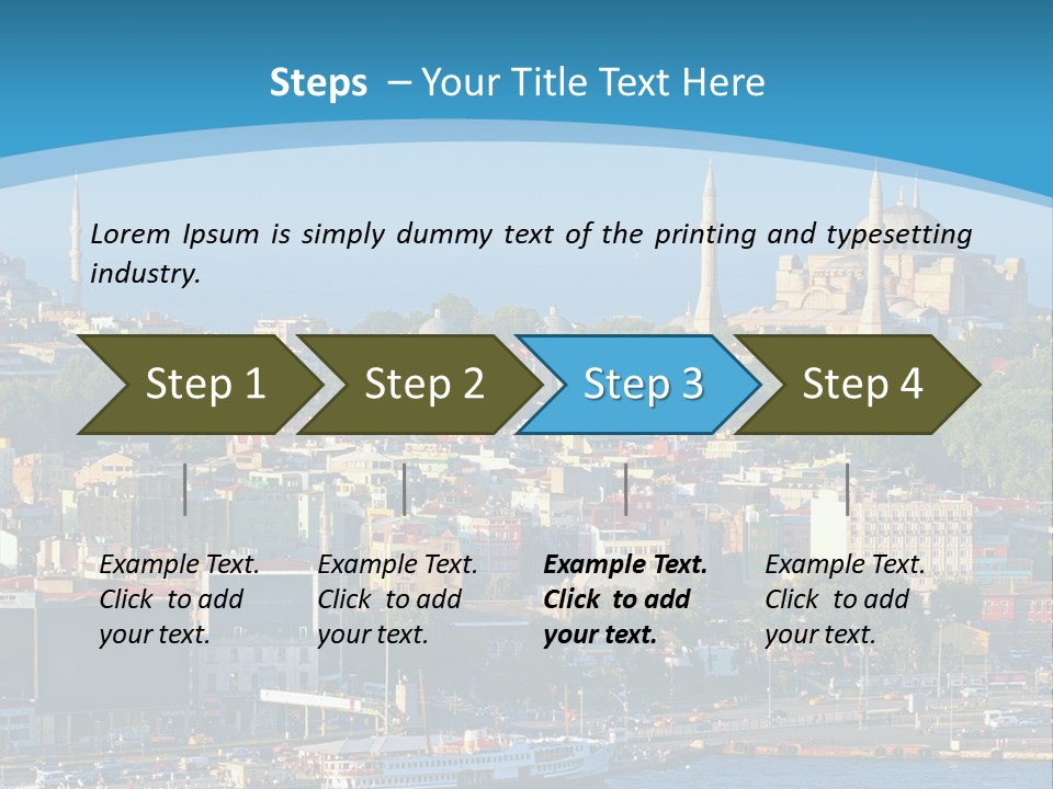 A Large Body Of Water With A City In The Background PowerPoint Template