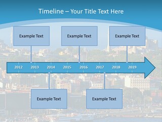 A Large Body Of Water With A City In The Background PowerPoint Template