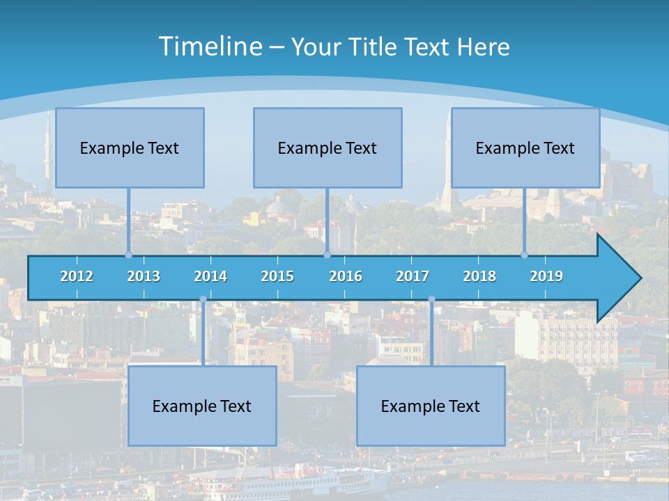 A Large Body Of Water With A City In The Background PowerPoint Template