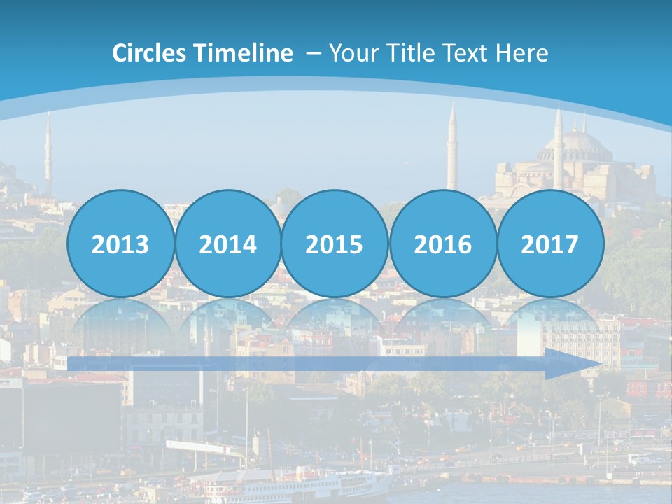 A Large Body Of Water With A City In The Background PowerPoint Template