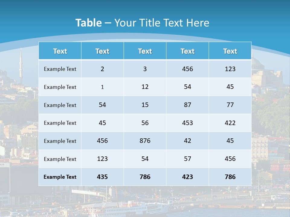 A Large Body Of Water With A City In The Background PowerPoint Template