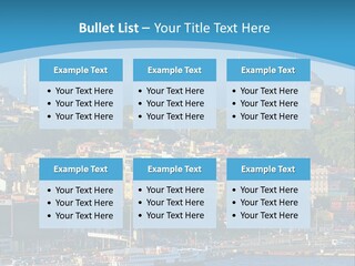 A Large Body Of Water With A City In The Background PowerPoint Template