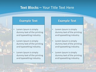 A Large Body Of Water With A City In The Background PowerPoint Template