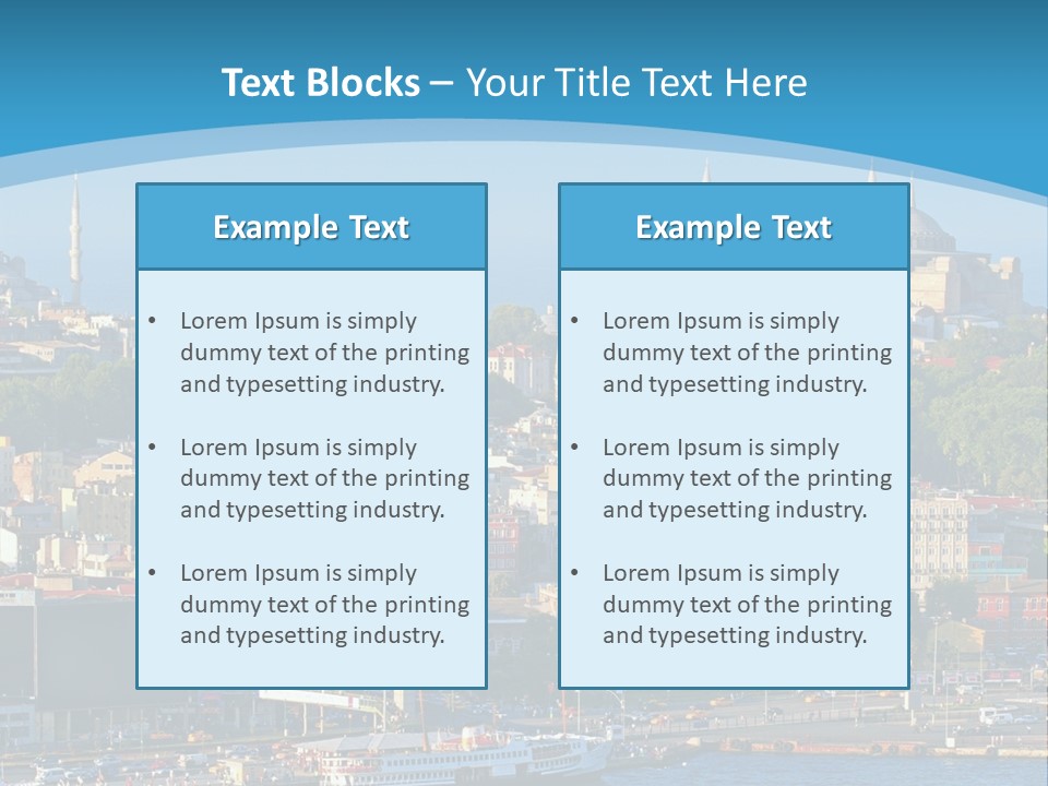 A Large Body Of Water With A City In The Background PowerPoint Template