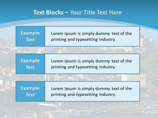 A Large Body Of Water With A City In The Background PowerPoint Template