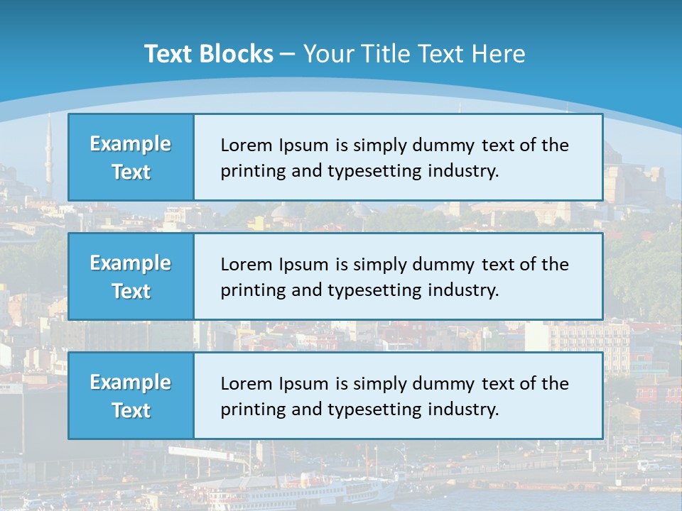A Large Body Of Water With A City In The Background PowerPoint Template