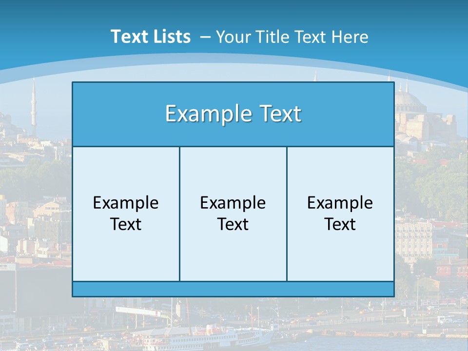 A Large Body Of Water With A City In The Background PowerPoint Template