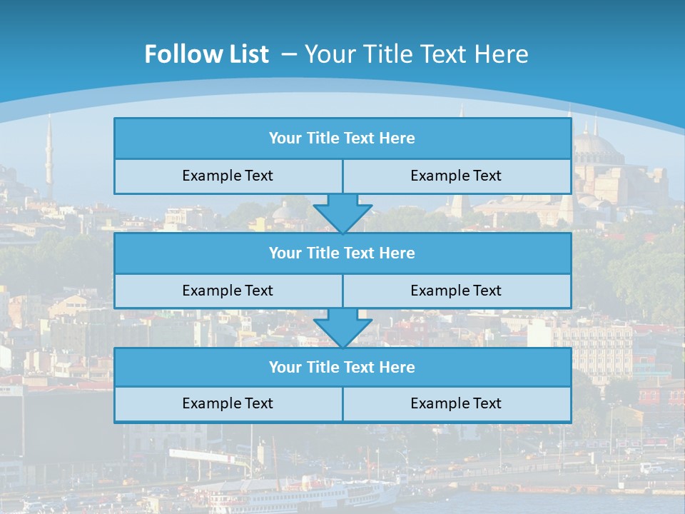 A Large Body Of Water With A City In The Background PowerPoint Template