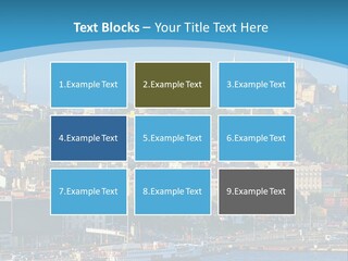 A Large Body Of Water With A City In The Background PowerPoint Template