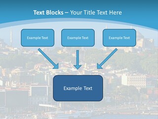 A Large Body Of Water With A City In The Background PowerPoint Template