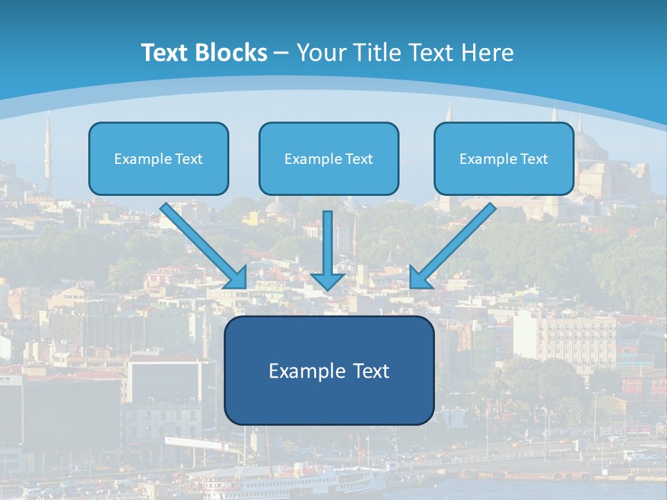 A Large Body Of Water With A City In The Background PowerPoint Template