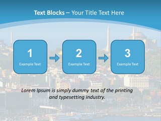 A Large Body Of Water With A City In The Background PowerPoint Template