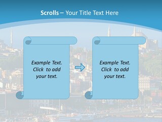 A Large Body Of Water With A City In The Background PowerPoint Template