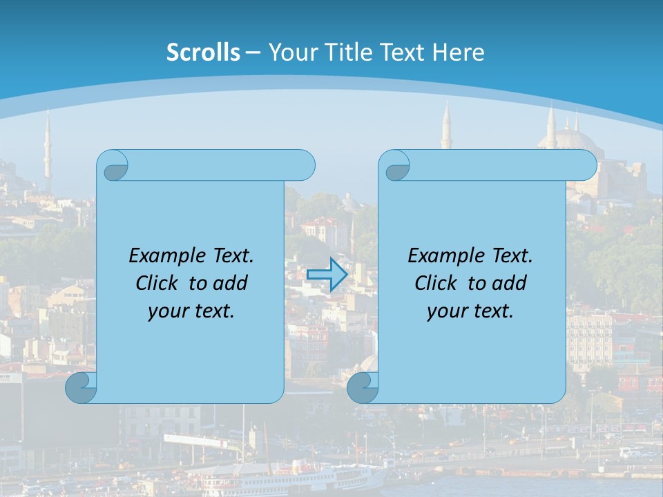 A Large Body Of Water With A City In The Background PowerPoint Template