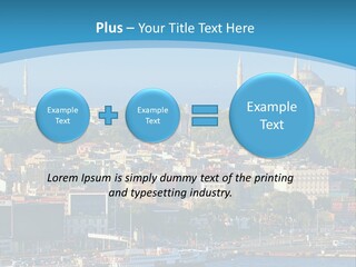 A Large Body Of Water With A City In The Background PowerPoint Template