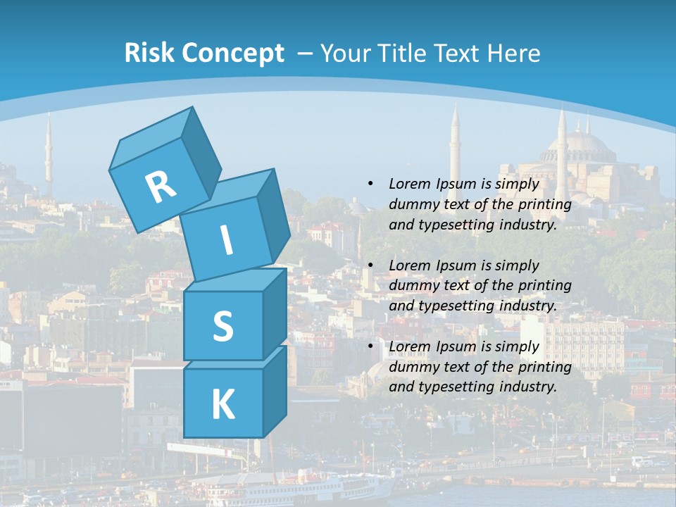 A Large Body Of Water With A City In The Background PowerPoint Template