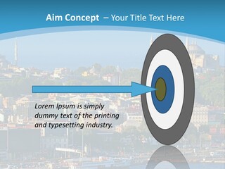 A Large Body Of Water With A City In The Background PowerPoint Template