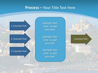 A Large Body Of Water With A City In The Background PowerPoint Template