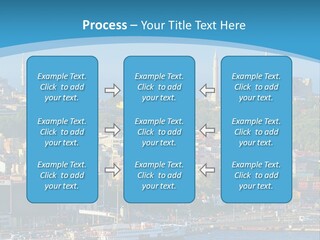 A Large Body Of Water With A City In The Background PowerPoint Template