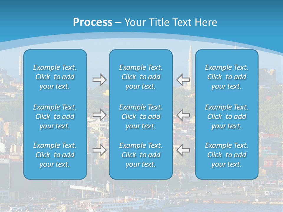 A Large Body Of Water With A City In The Background PowerPoint Template