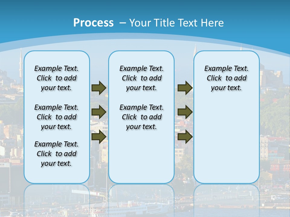 A Large Body Of Water With A City In The Background PowerPoint Template
