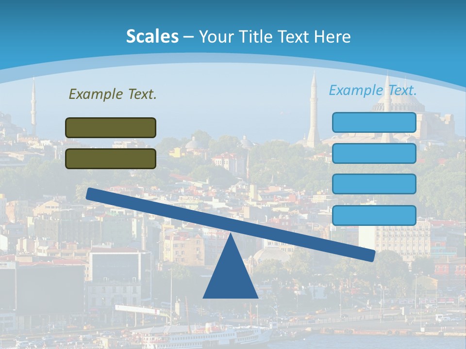 A Large Body Of Water With A City In The Background PowerPoint Template