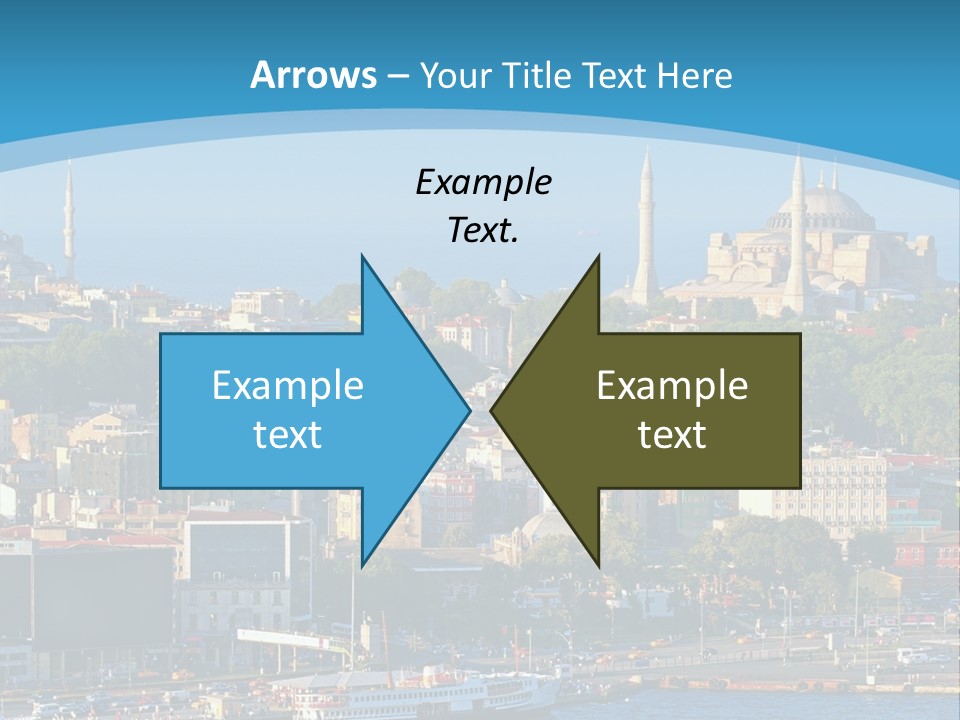 A Large Body Of Water With A City In The Background PowerPoint Template