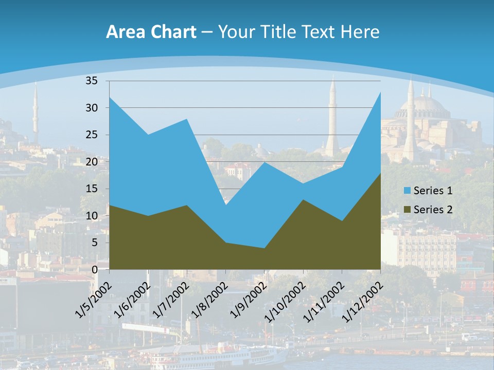 A Large Body Of Water With A City In The Background PowerPoint Template