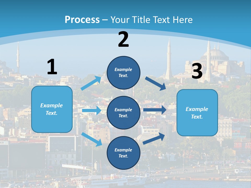 A Large Body Of Water With A City In The Background PowerPoint Template