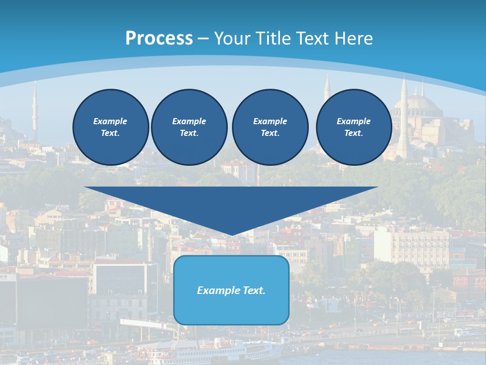 A Large Body Of Water With A City In The Background PowerPoint Template