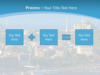 A Large Body Of Water With A City In The Background PowerPoint Template